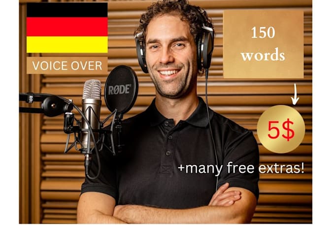 produce a male german voice over in a deep voice