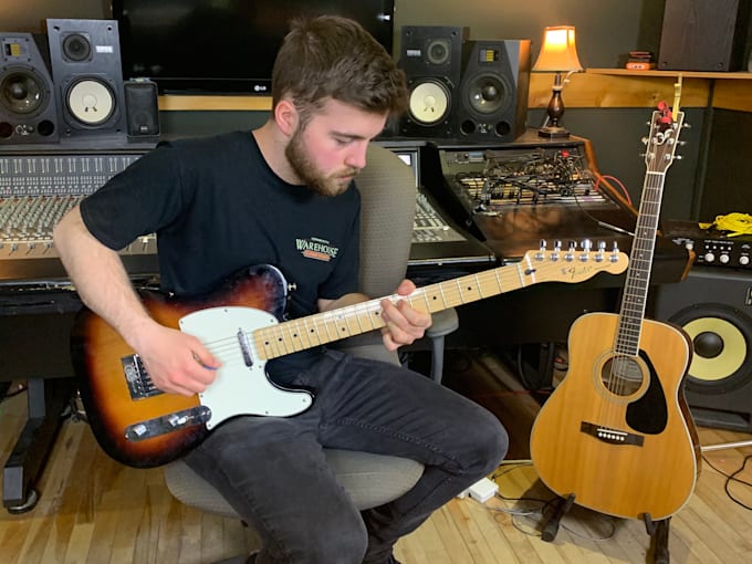 write and record electric guitar tracks for your project