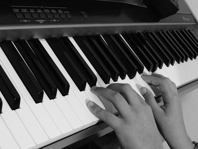 record your vocal parts for audition, on piano