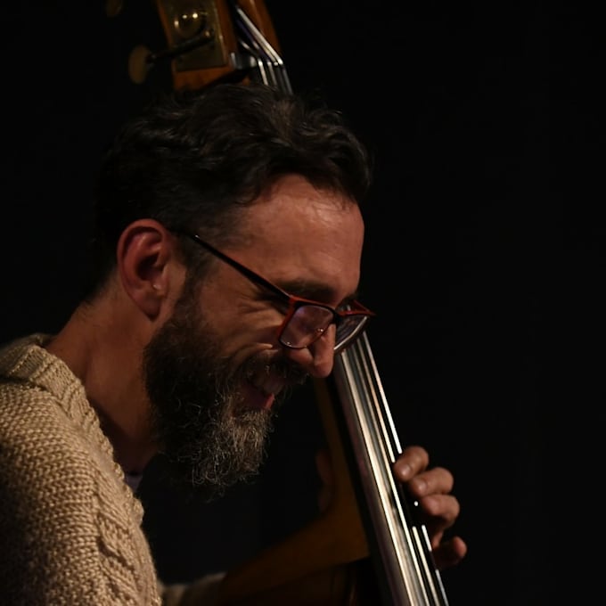 record acoustic double bass or electric  bass track for you