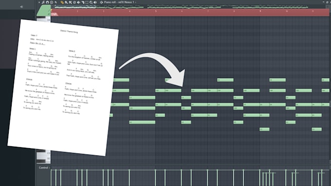 Convert your music score, chord sheet, or midi by Memerzxl | Fiverr