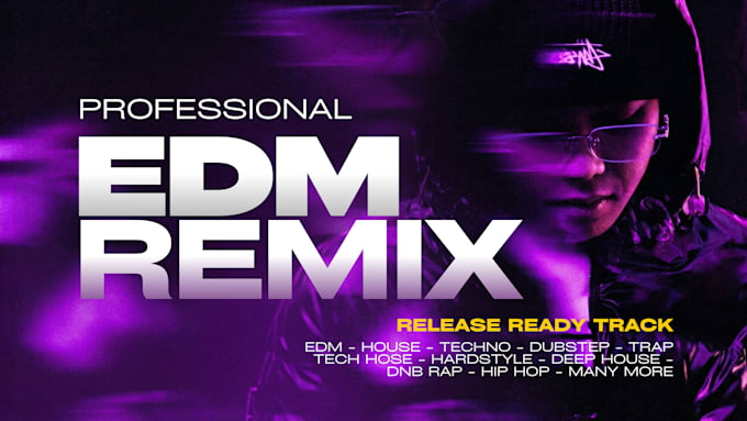 remix your song to edm, house, techno, afro beat and mashup