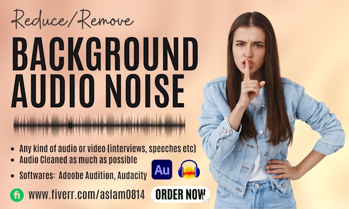 clean, remove background noise from audio and video
