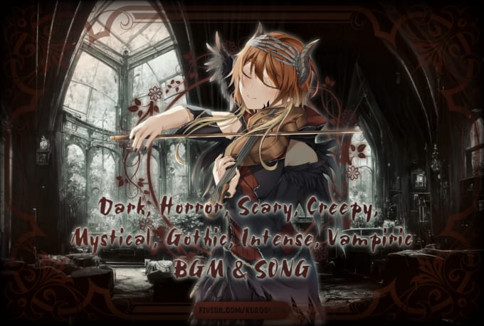 Produce dark horror creepy mystical intense scary bgm song music by  Kuroshina | Fiverr