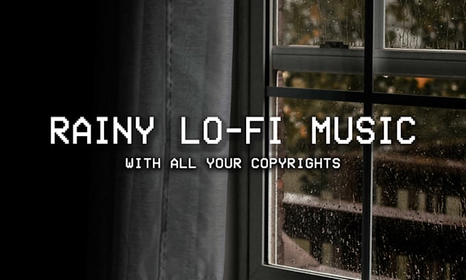 make rainy lofi music with no copyrights