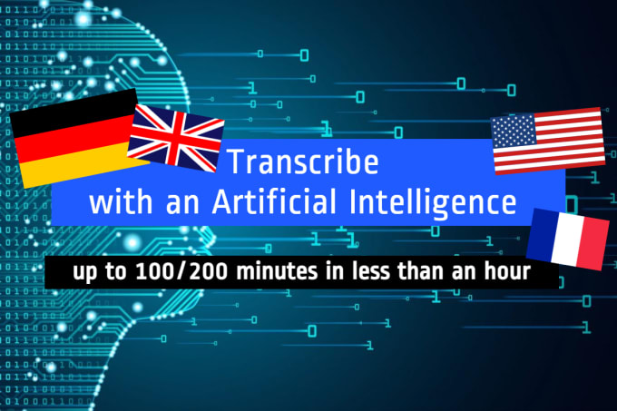 transcribe audio or video files with ai in 1 hour