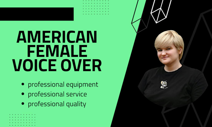 record an american female voice over