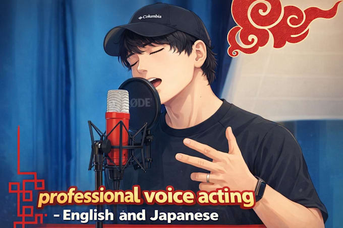 be your pro japanese anime voiceover for your content