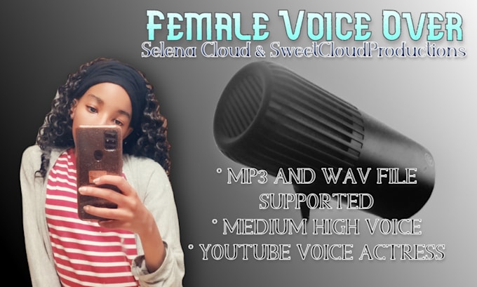 record an american female english voiceover