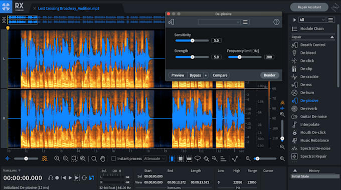 clean up your audiobook audition
