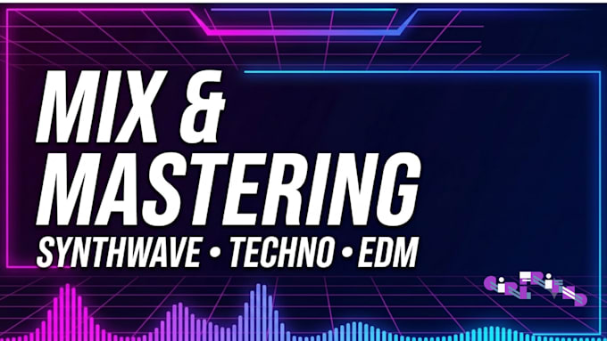 mix and master synthwave, techno, or electronic music