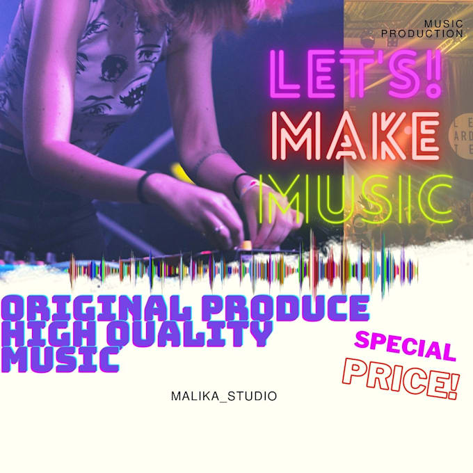 Be your music producer for any genre by Malika_studio Fiverr