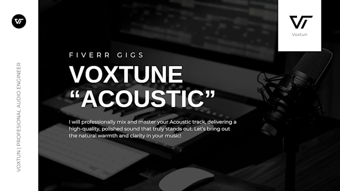 mix and master your acoustic song