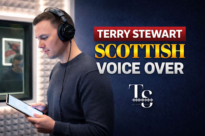 create an engaging scottish male voice over