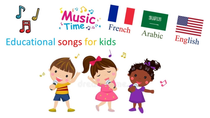 Teach your kid songs in french or english or arabic by Rania_youcef | Fiverr