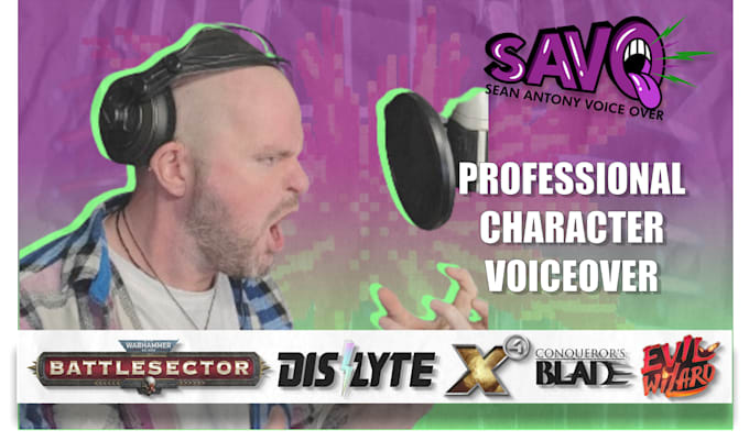 be your voice actor for video game and animation characters
