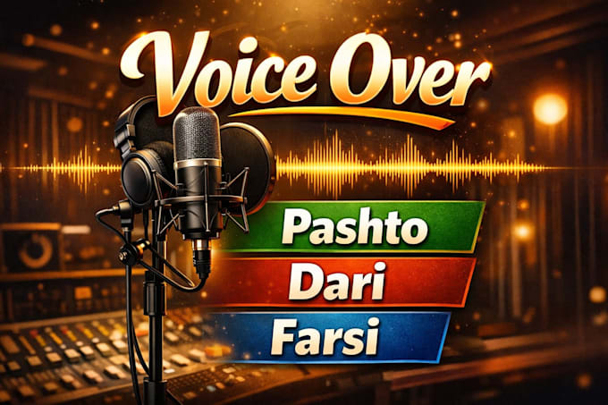 record pashto and dari voice over professionally