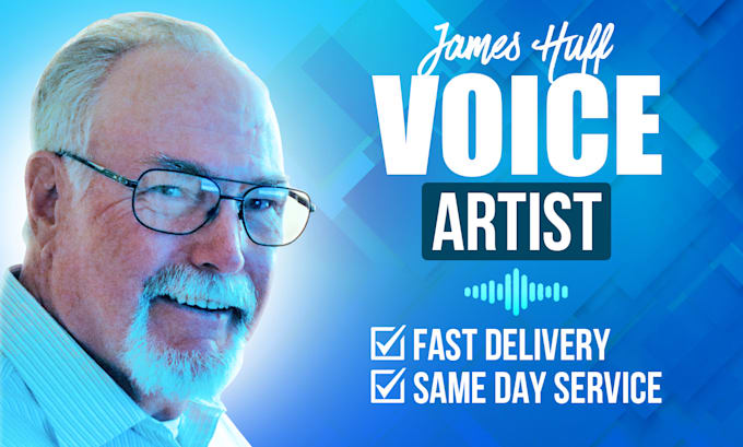 create an american male voice over with same day delivery