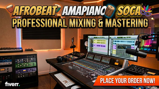 professionally mix, master afrobeat, amapiano and soca song