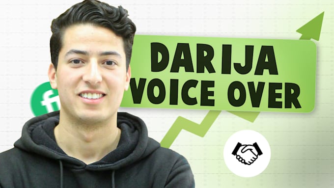 produce moroccan voice over darija in 3 hrs
