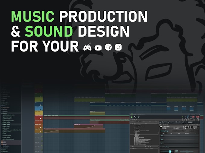 create custom music and sfx for games, artists, and podcasts