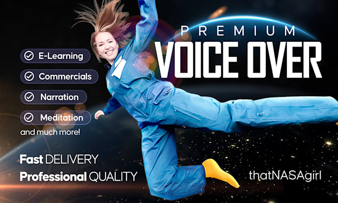 record warm, friendly, female voice