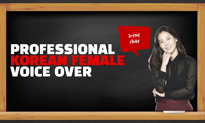provide professional korean female voice over