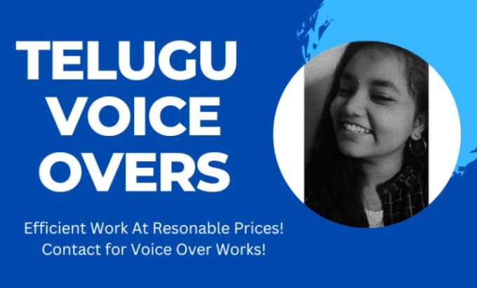 Telugu and english voice overs as per your requirements by Mrupeshwari  Fiverr