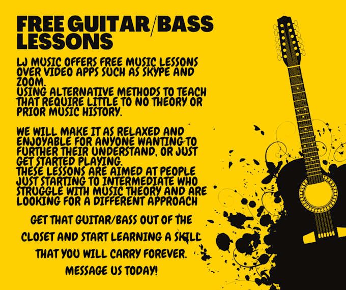 Teach you how to play bass,slapbass,guitar by Ljmusiclessons Fiverr