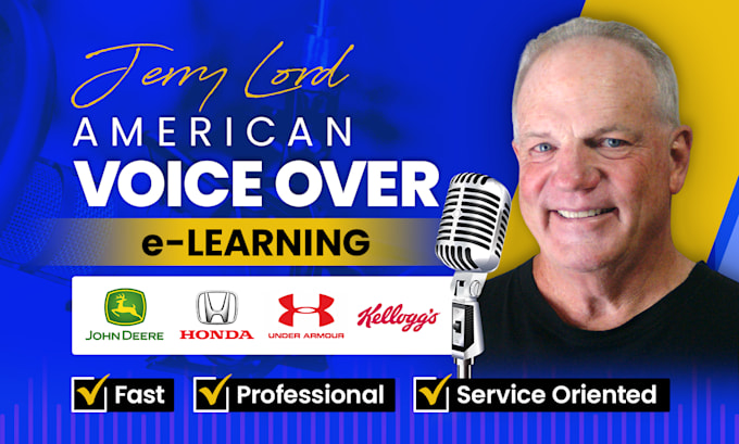 record american male elearning voice over