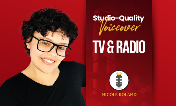 record professional voice over for TV, radio, and digital ads