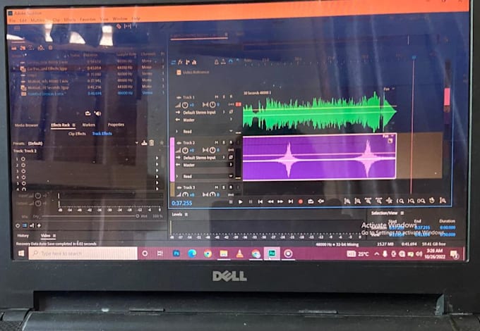 clean and provide a crisp audio editing