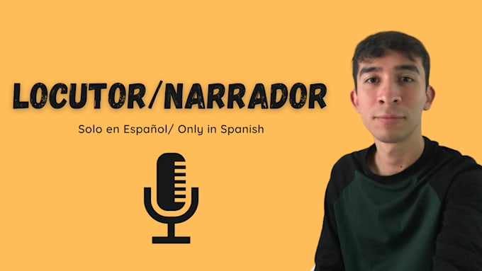 be you spanish young male voice over narration