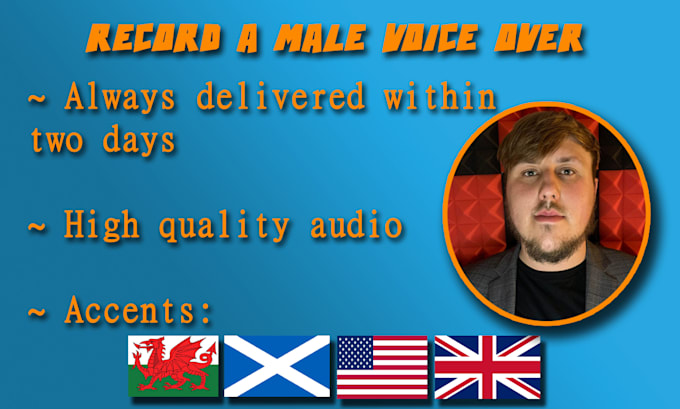 record a male voiceover for you