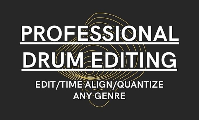 edit, time align and quantize your acoustic drums