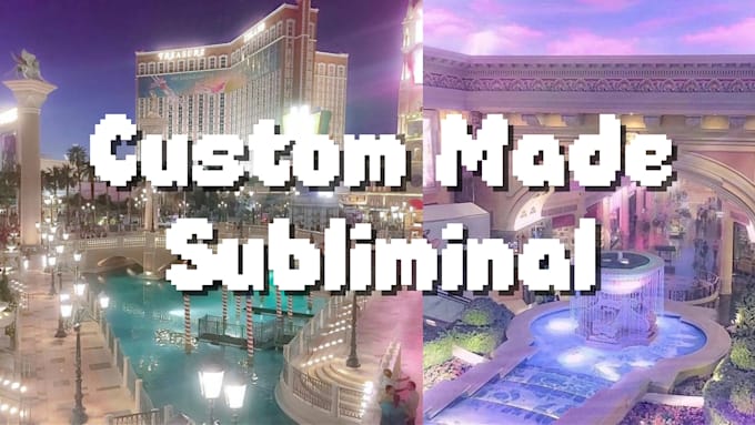 create your very own subliminal, just for you