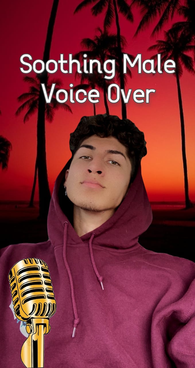 create a deep male voice over
