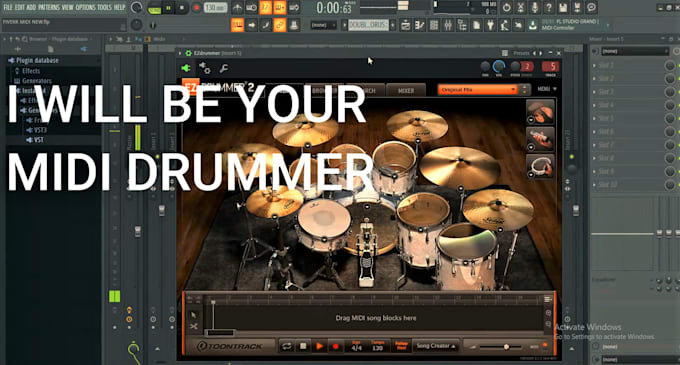 program and create the most amazing drum midi track for your music