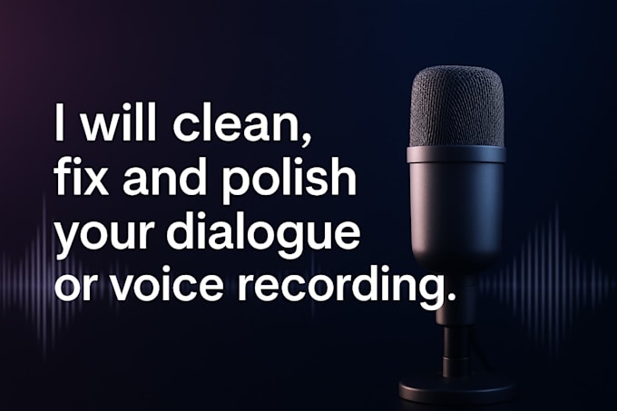 restore and professionally clean your dialogue audio