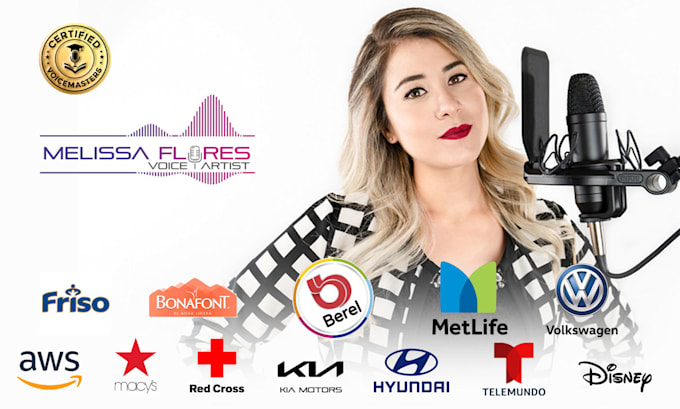 record a natural and professional spanish female voiceover
