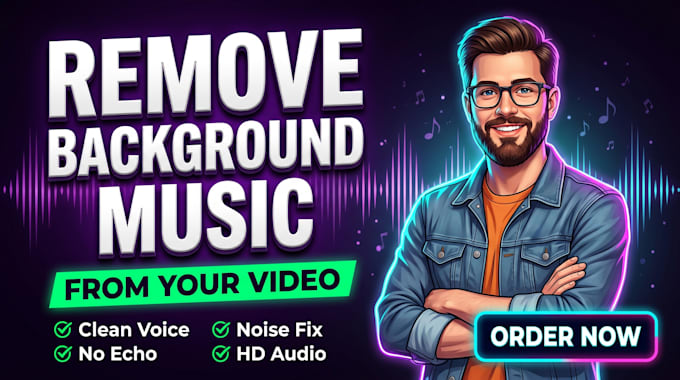 remove background music from your video