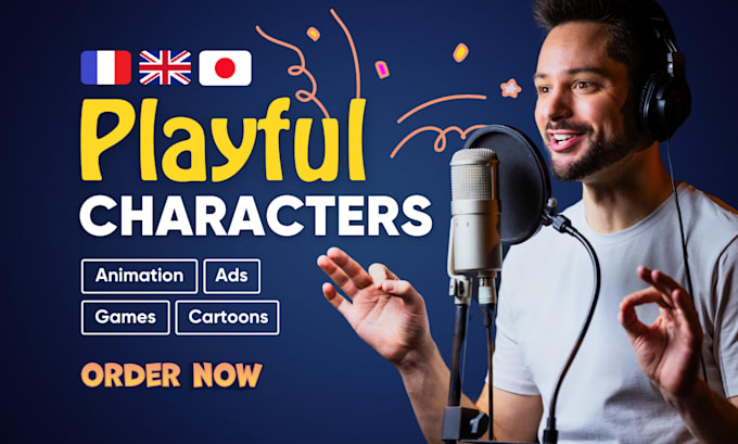 be your french character voice for animation, cartoon