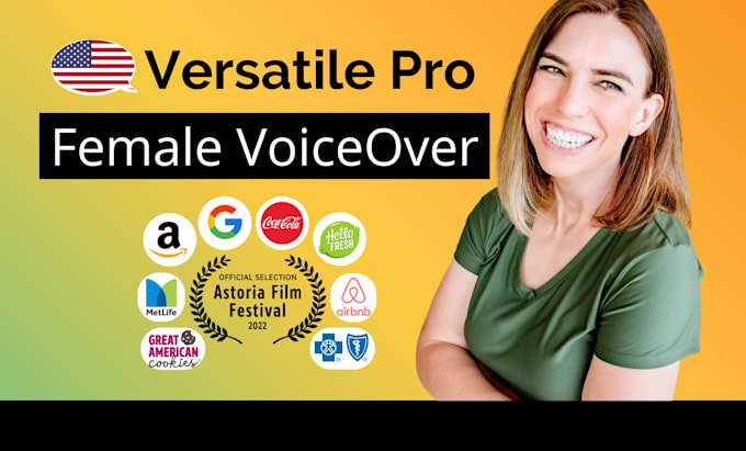 record an authentic professional american female voice over conversationally