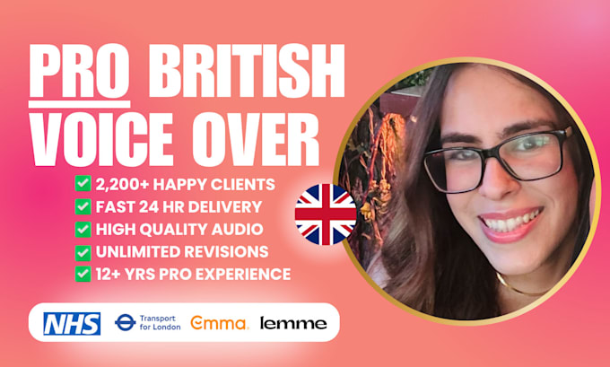 record a british female voice over