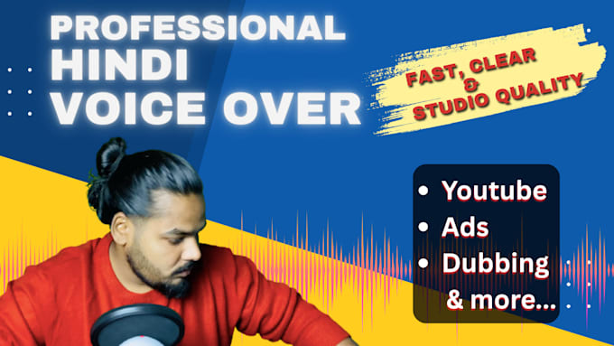record professional voice over for youtube ads and narration