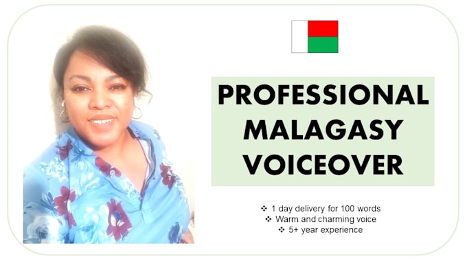 record a perfect malagasy voiceover