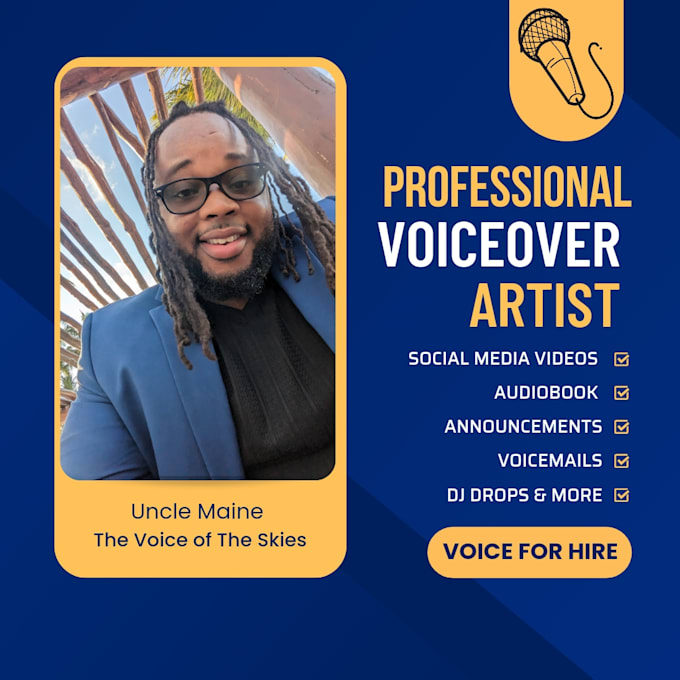 be your voiceover artist
