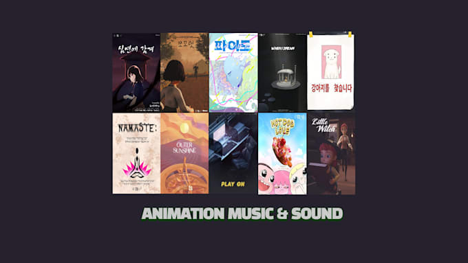 produces short long animation music, sound design