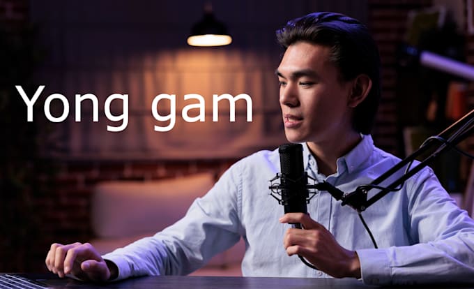 record voice a korean male professionally