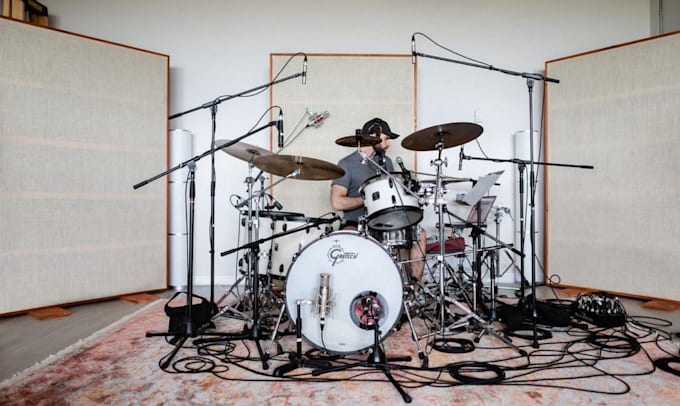 record epic rock or pop drums